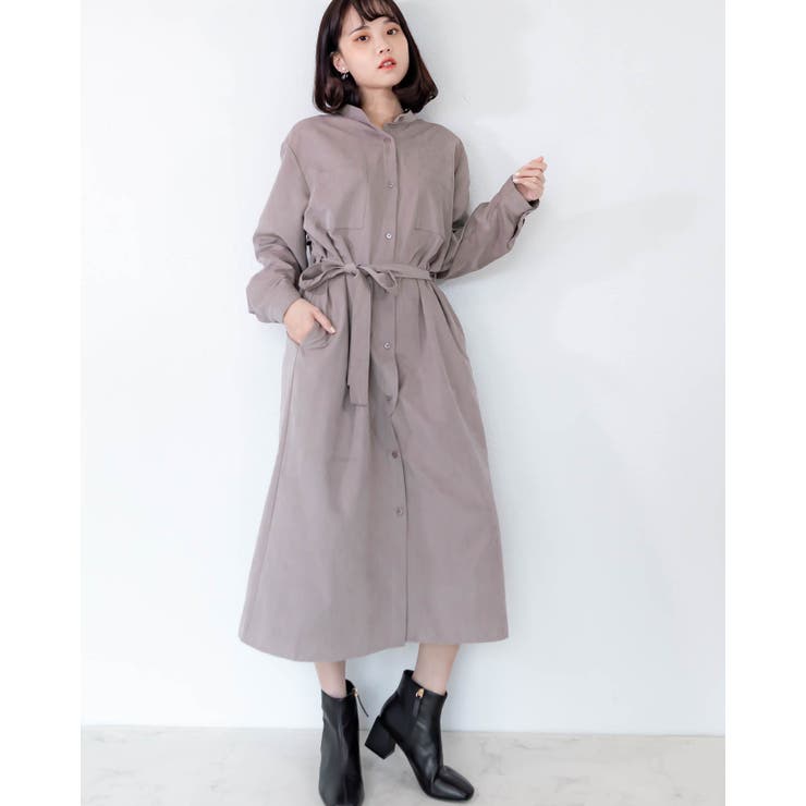 2WAY トレンチ風シャツワンピース レーディス | Frenchic | 詳細画像20 