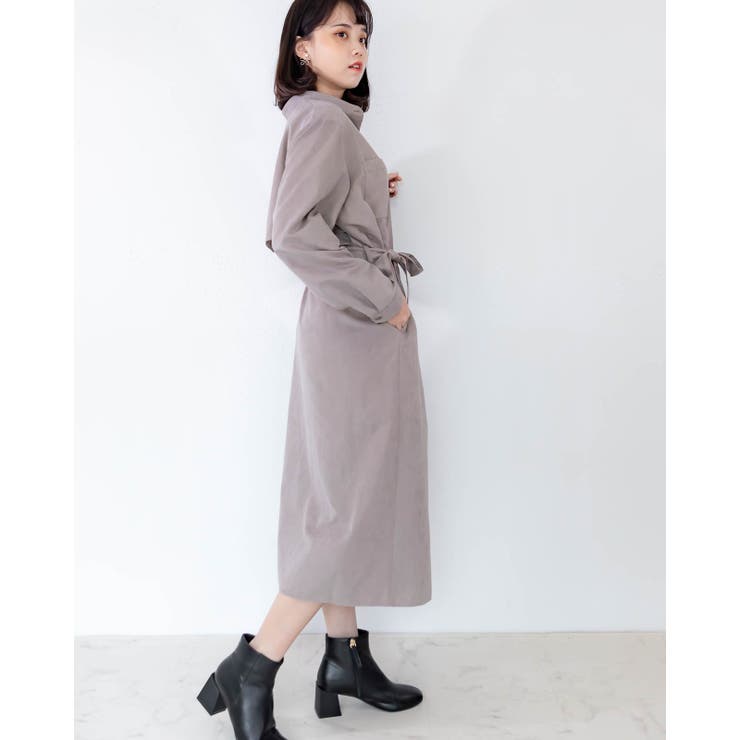 2WAY トレンチ風シャツワンピース レーディス | Frenchic | 詳細画像21 