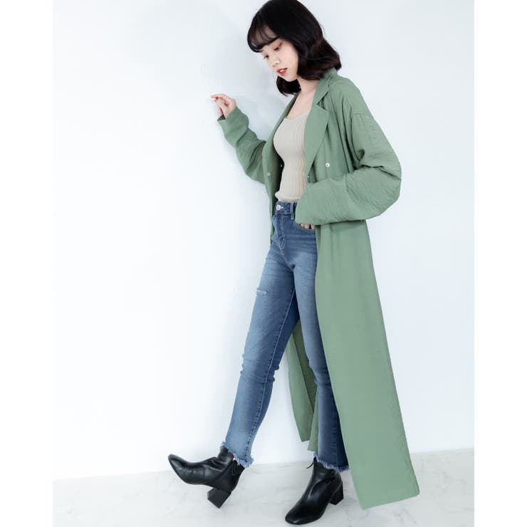 ガーゼガウンコート レーディス フロントボタン | Frenchic | 詳細画像21 