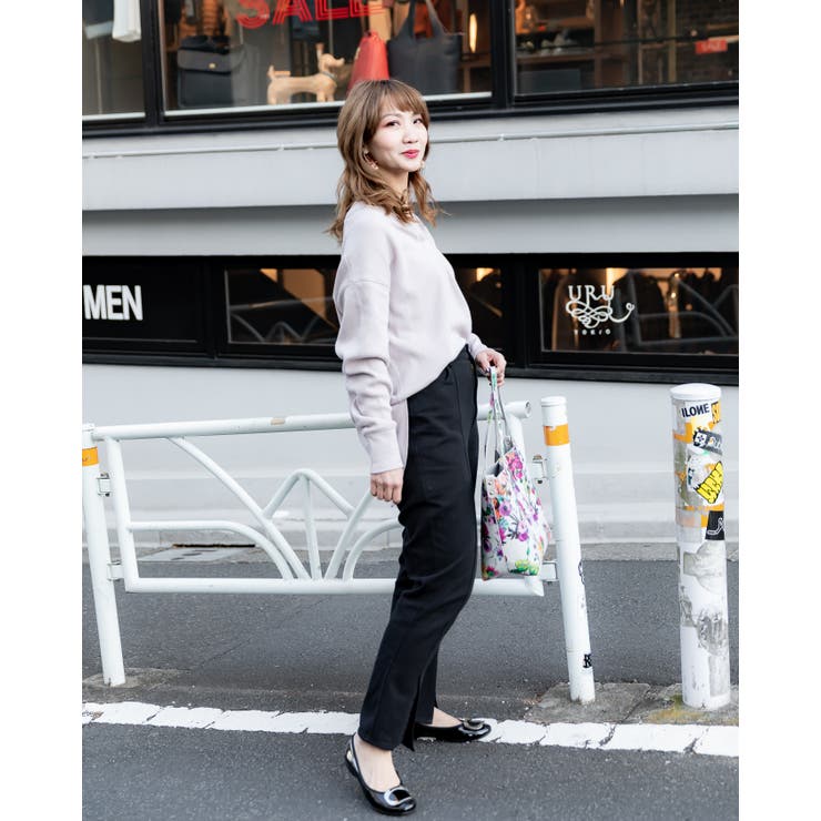 スリムパンツ  レーディス スリム ウエストゴム ロング  春 夏 秋 冬 | Frenchic | 詳細画像3 