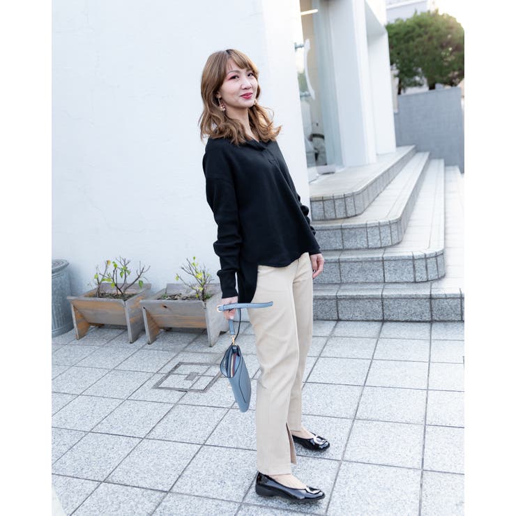 スリムパンツ  レーディス スリム ウエストゴム ロング  春 夏 秋 冬 | Frenchic | 詳細画像6 