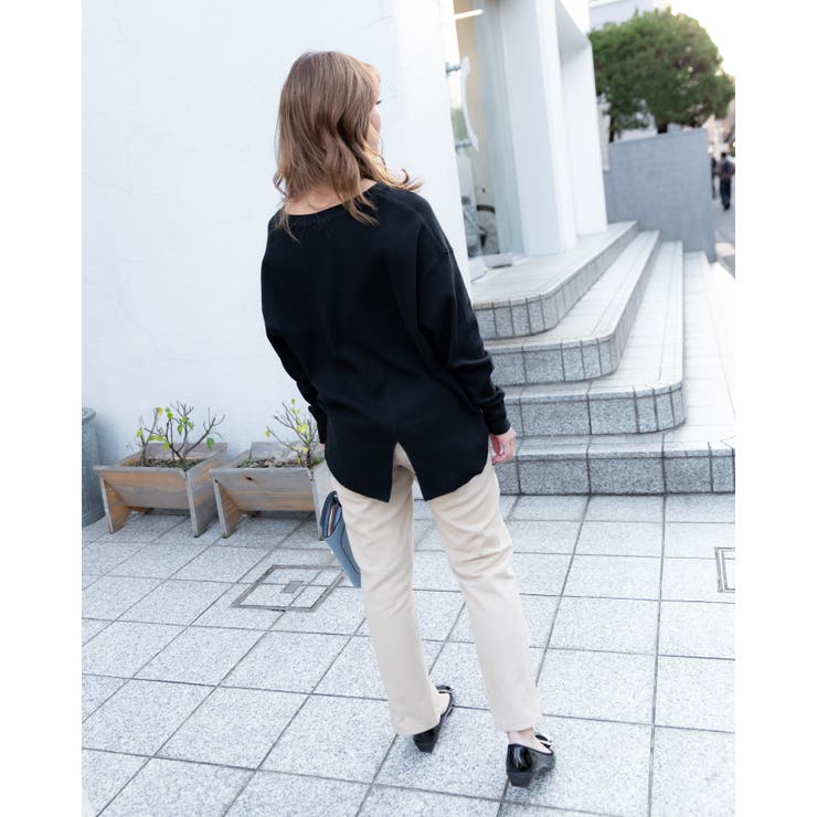 スリムパンツ  レーディス スリム ウエストゴム ロング  春 夏 秋 冬 | Frenchic | 詳細画像8 