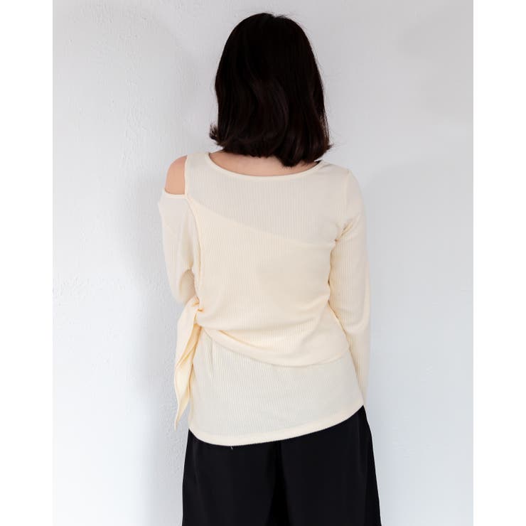 変形ニットカットソー レーディス リブ | Frenchic | 詳細画像17 
