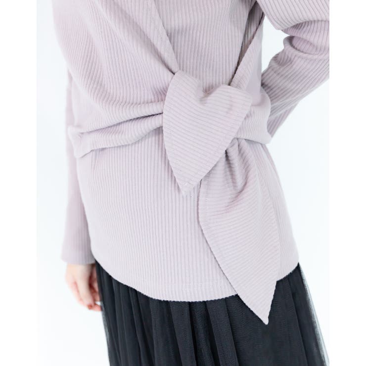 変形ニットカットソー レーディス リブ | Frenchic | 詳細画像10 