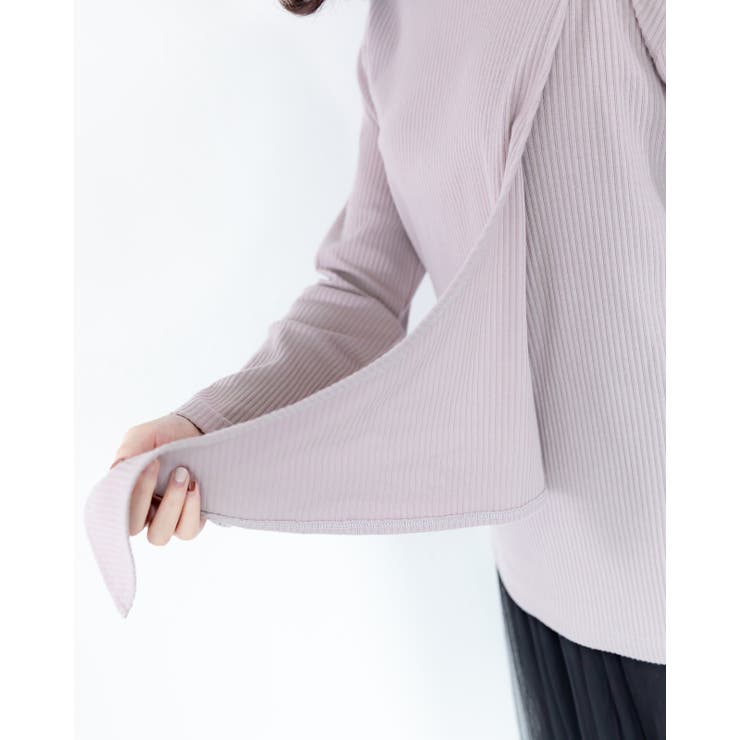 変形ニットカットソー レーディス リブ | Frenchic | 詳細画像11 