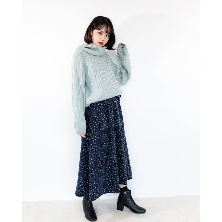 小花コーデュロイスカート レーディス 花柄 | Frenchic | 詳細画像11 