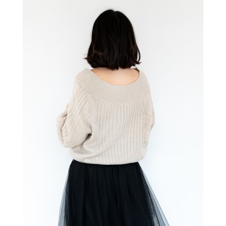 Ｖネックニットトップス レーディス 長袖 | Frenchic | 詳細画像10 