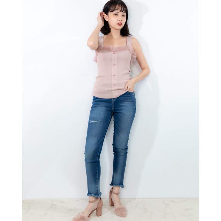 チュールレースタンクトップ レーディス チュール | Frenchic | 詳細画像8 