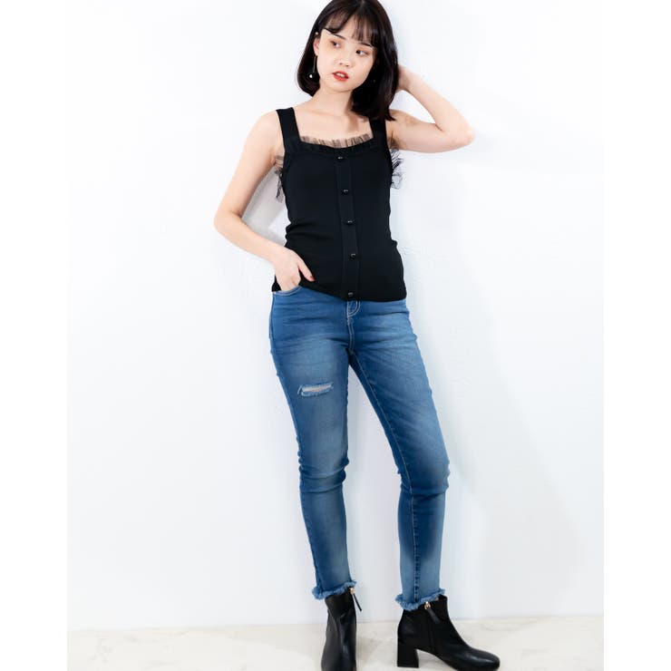チュールレースタンクトップ レーディス チュール | Frenchic | 詳細画像9 