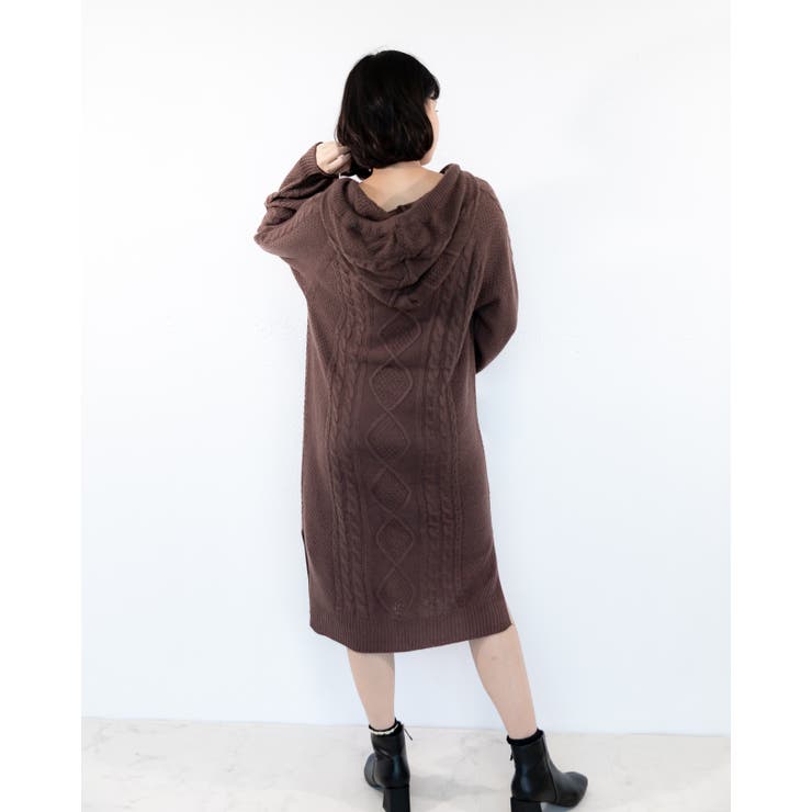 フード付き ニットワンピース レーディス | Frenchic | 詳細画像12 