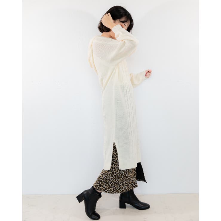 フード付き ニットワンピース レーディス | Frenchic | 詳細画像21 