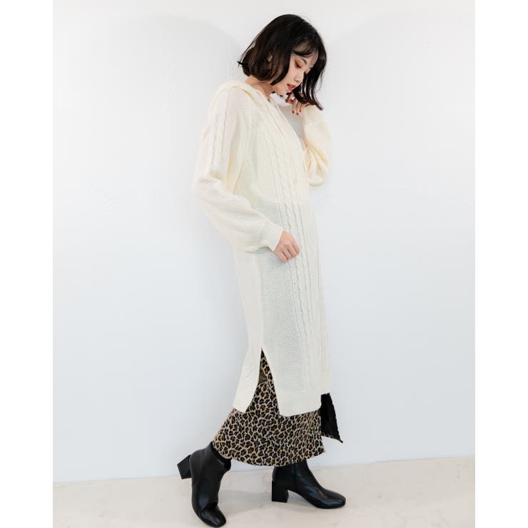 フード付き ニットワンピース レーディス | Frenchic | 詳細画像23 