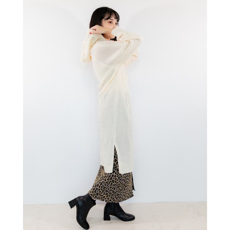 フード付き ニットワンピース レーディス | Frenchic | 詳細画像24 