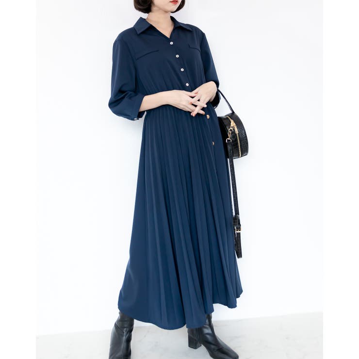 切り替えプリーツワンピース レーディス ワンピース | Frenchic | 詳細画像11 