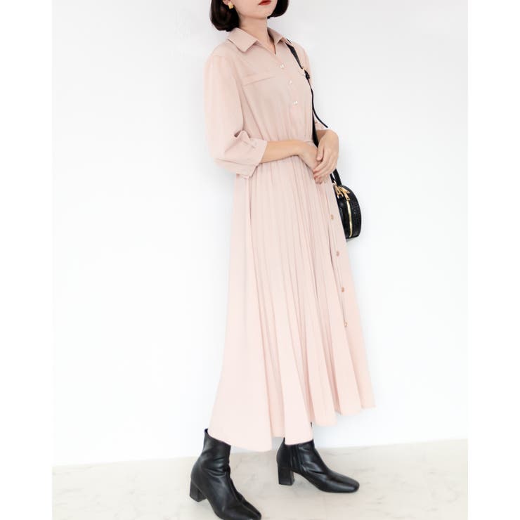 切り替えプリーツワンピース レーディス ワンピース | Frenchic | 詳細画像4 