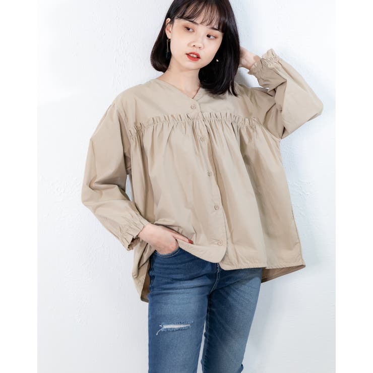 ブラミンク　美品　ふんわりブラウス ふんわりブラウス レディースファッション 春夏秋冬 オールシーズン