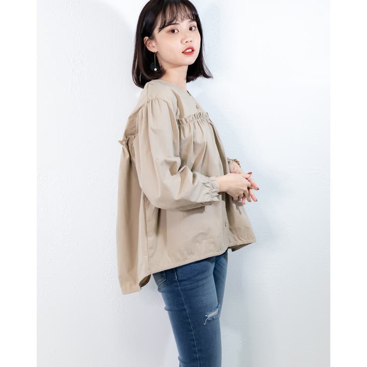 ふんわりブラウス レディースファッション 春夏秋冬 オールシーズン