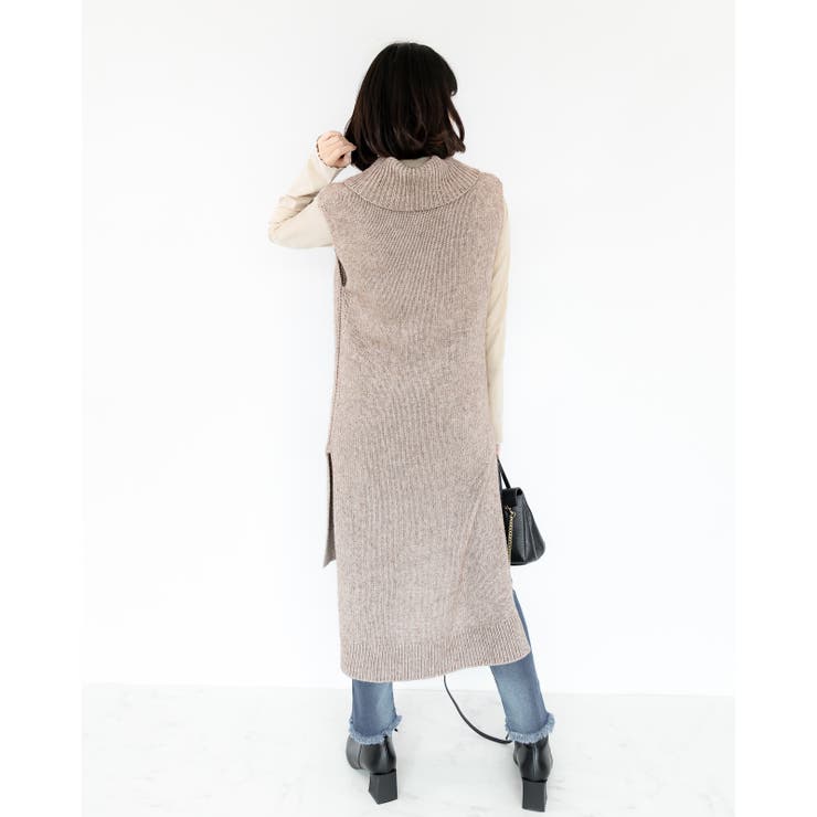 ノースリーブ ワンピース レーディス ワンピース  セーター 春 夏 秋 冬 | Frenchic | 詳細画像5 