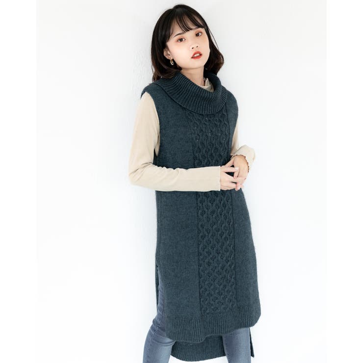 ノースリーブ ワンピース レーディス ワンピース セーター 春 夏
