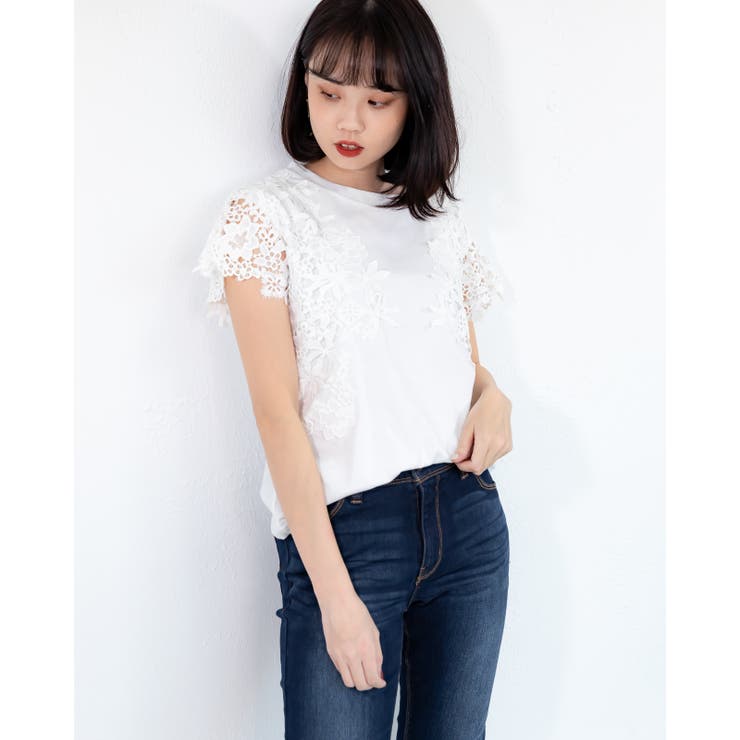 レースカットソー レーディス トップス | Frenchic | 詳細画像14 