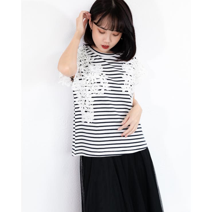 レースカットソー レーディス トップス | Frenchic | 詳細画像3 