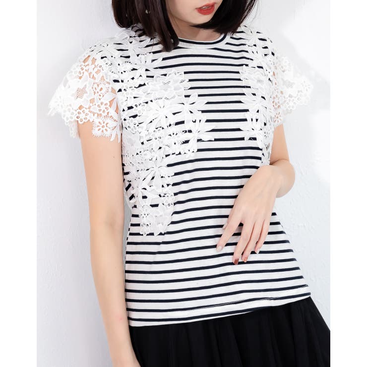 ボーダー | レースカットソー レーディス トップス | Frenchic