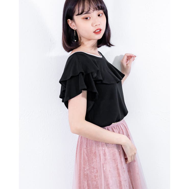 フリルソウバリネックプルオーバー レーディス カットソー | Frenchic | 詳細画像25 
