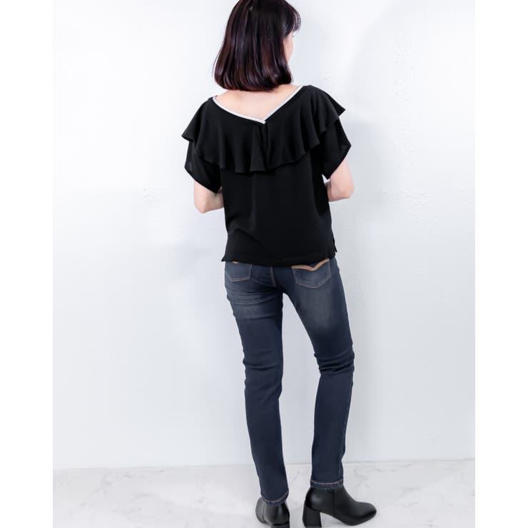 フリルソウバリネックプルオーバー レーディス カットソー | Frenchic | 詳細画像33 