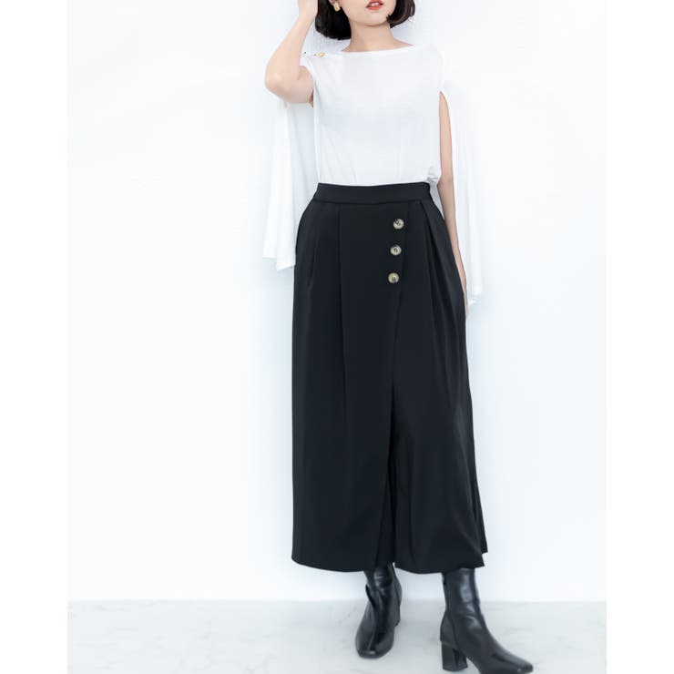 シャンクボタン付きマントニット レーディス トップス | Frenchic | 詳細画像17 