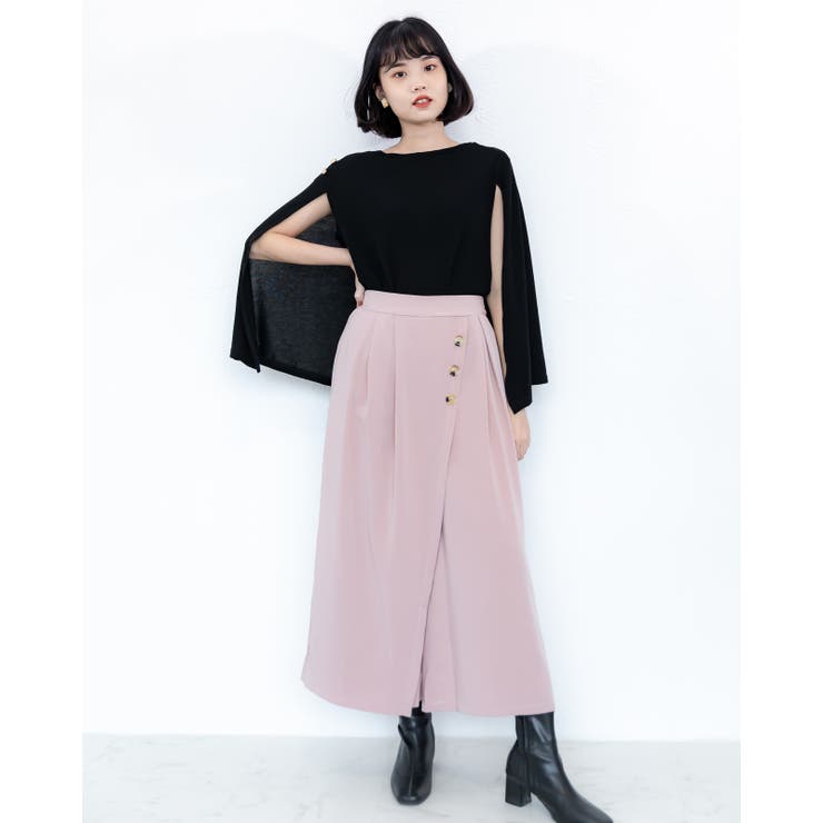 シャンクボタン付きマントニット レーディス トップス | Frenchic | 詳細画像29 