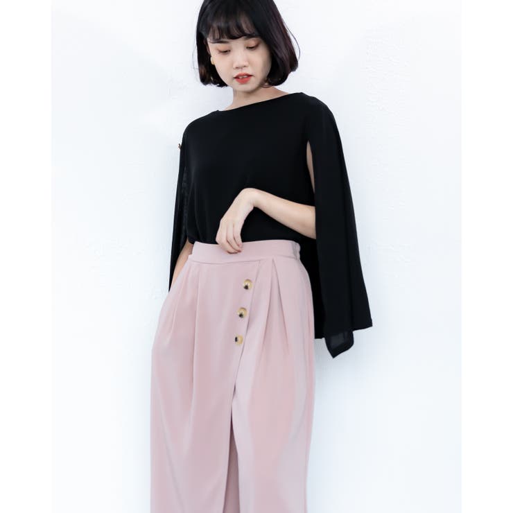 シャンクボタン付きマントニット レーディス トップス | Frenchic | 詳細画像7 