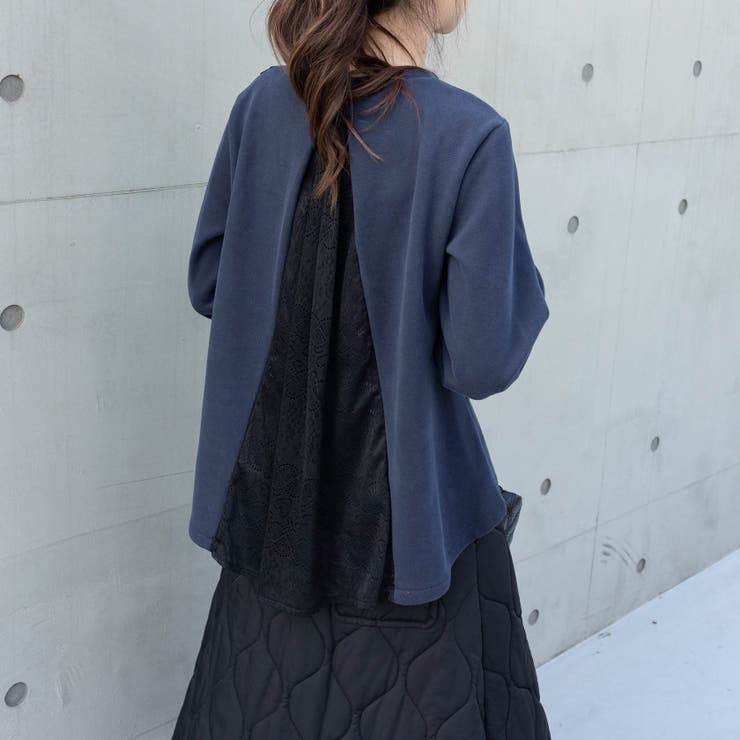 裏起毛レーストップス | Frenchic | 詳細画像14 