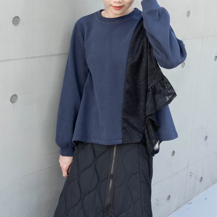 裏起毛レーストップス | Frenchic | 詳細画像15 