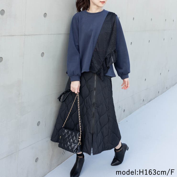 裏起毛レーストップス | Frenchic | 詳細画像18 