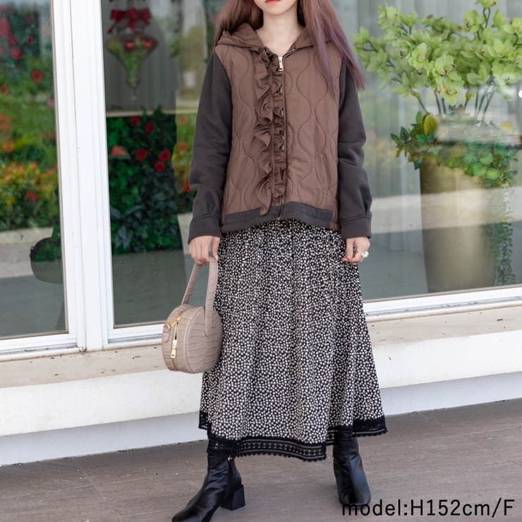 フリル付きキルティングアウター | Frenchic | 詳細画像13 