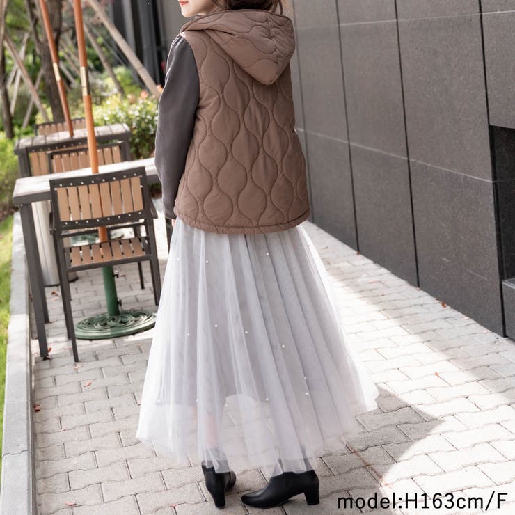 フリル付きキルティングアウター | Frenchic | 詳細画像20 