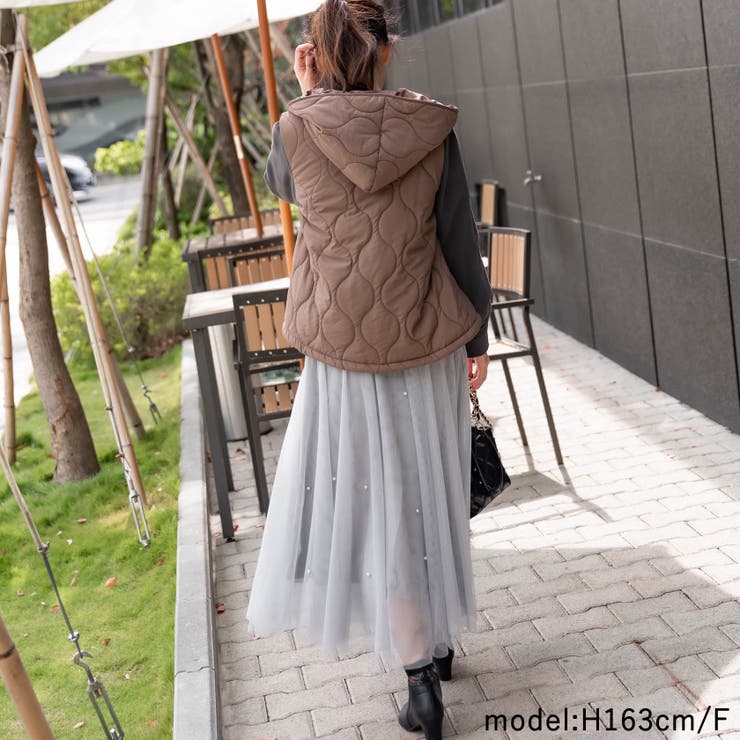 フリル付きキルティングアウター | Frenchic | 詳細画像22 