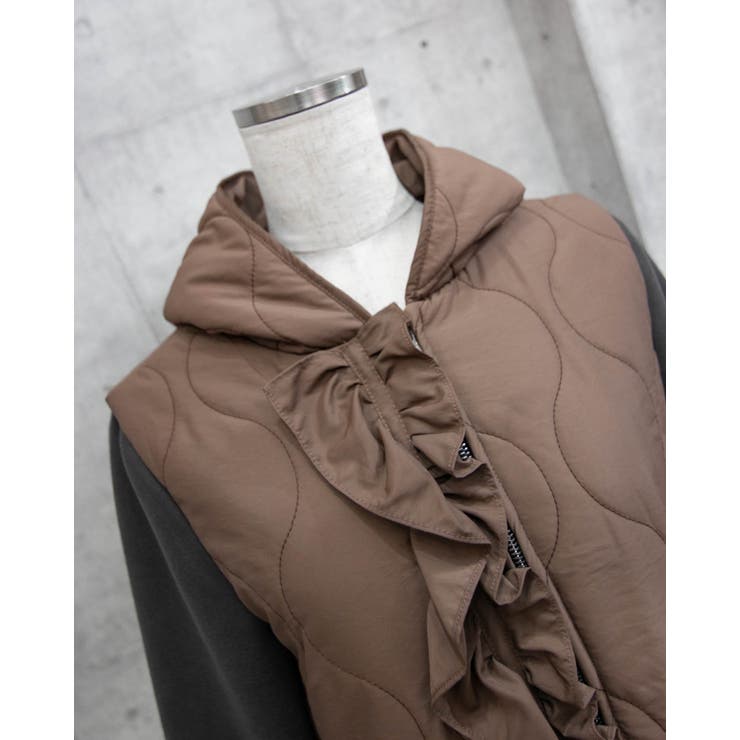 フリル付きキルティングアウター | Frenchic | 詳細画像27 