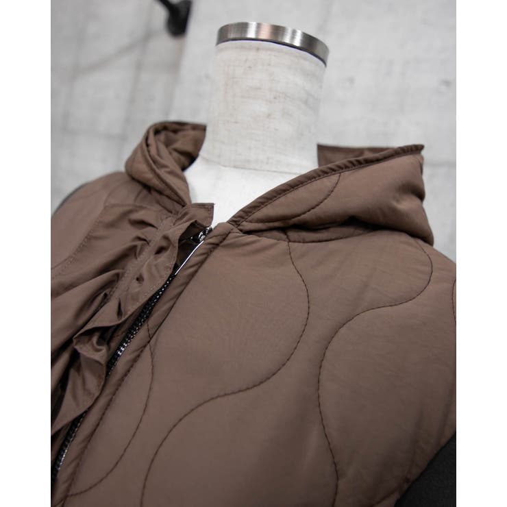 フリル付きキルティングアウター | Frenchic | 詳細画像28 