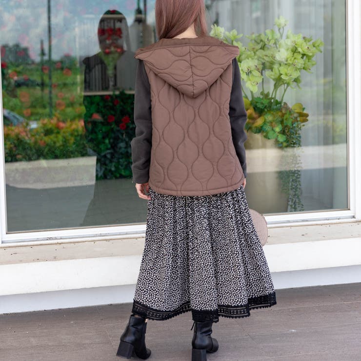 フリル付きキルティングアウター | Frenchic | 詳細画像7 