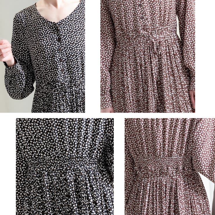 Vネック花柄ワンピース | Frenchic | 詳細画像11 