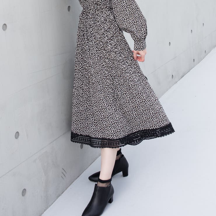 Vネック花柄ワンピース | Frenchic | 詳細画像6 