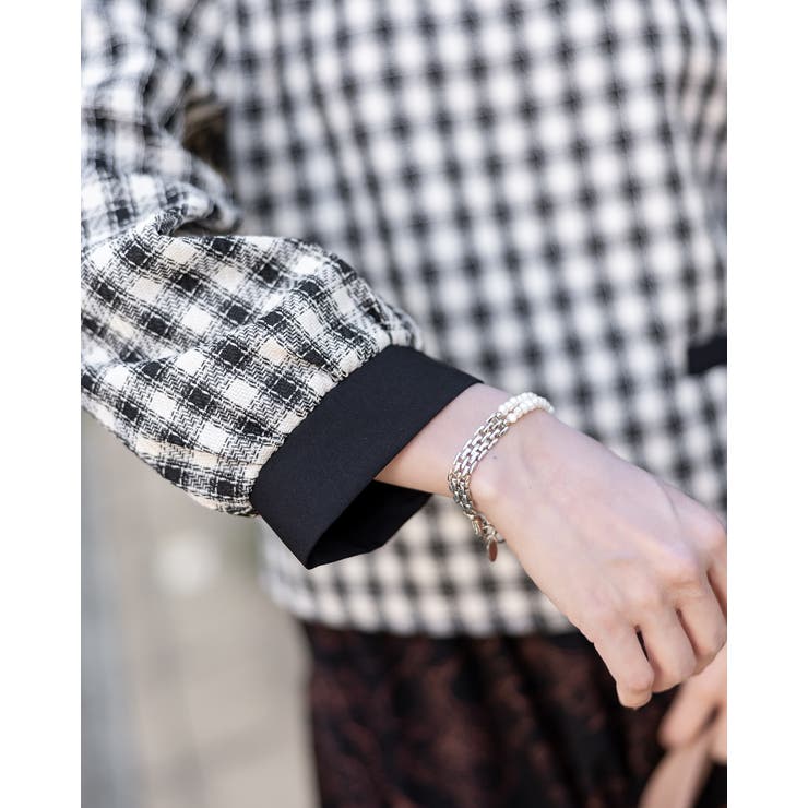 チェックリボンタイブラウス | Frenchic | 詳細画像11 