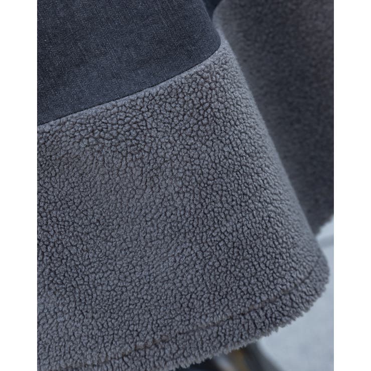 もこもこロングスカート ポケット花柄刺繍 | Frenchic | 詳細画像8 