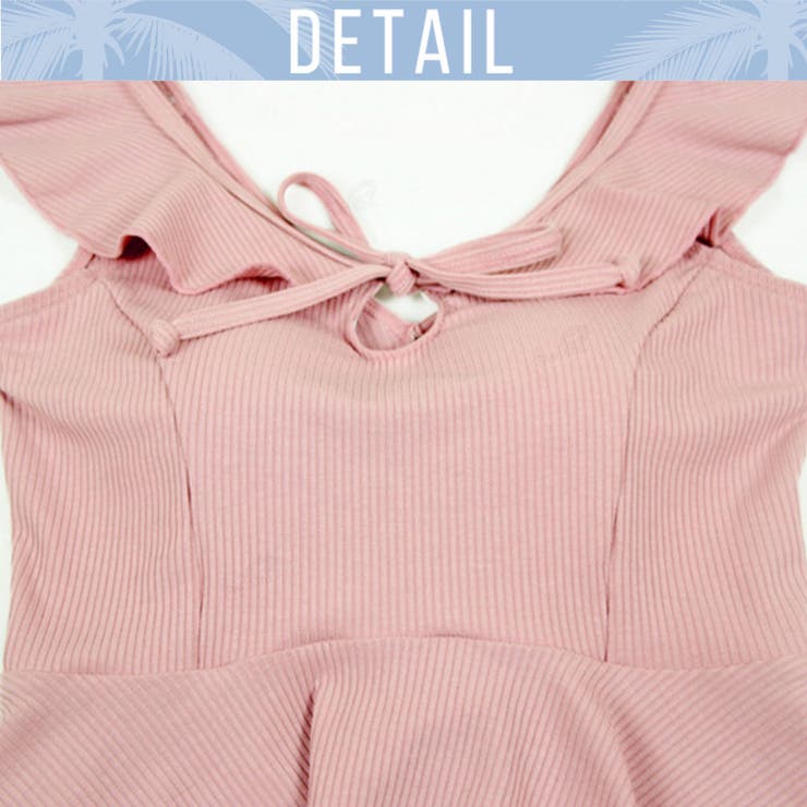 夏新作 レトロなピンク ビスチェビキニ ワイドパンツセット 品番 Lv Lovetiara ラブティアラ のレディースファッション通販 Shoplist ショップリスト