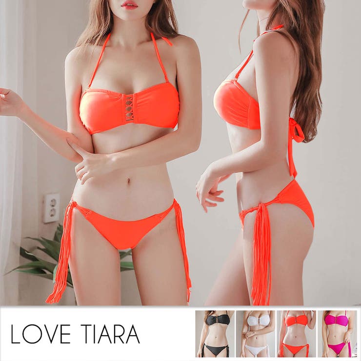 夏新作 インポートライクなfrontラインバンドゥビキニ サイドフリンジ付 品番 Lv Milimili ミリミリ のレディースファッション通販 Shoplist ショップリスト