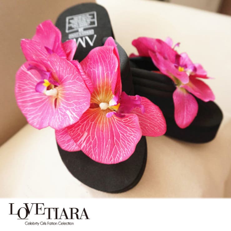 ☆ラパフェ☆Lapafait☆ピンク薔薇☆バラ☆ミュール☆サンダル