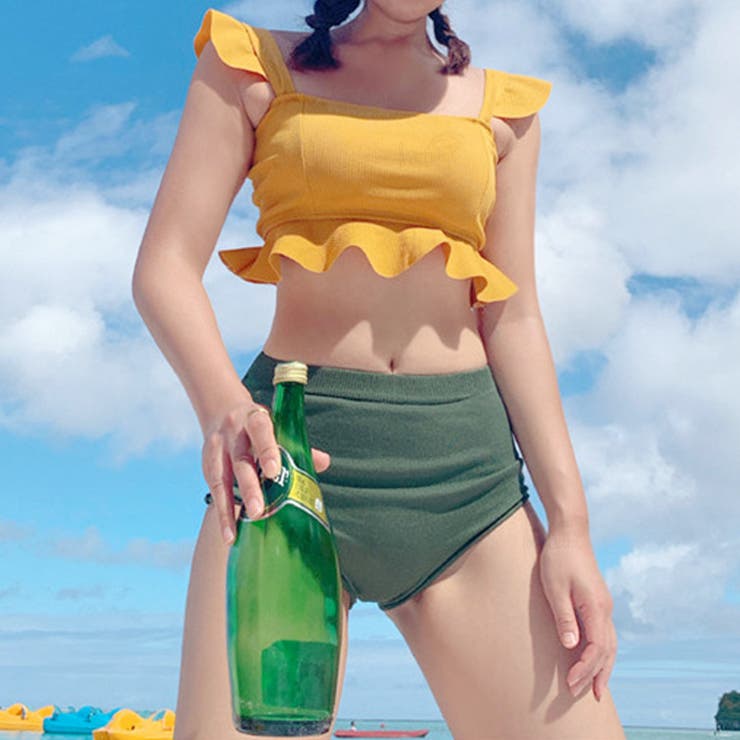 夏新作 ビスチェフリル×ハイウエストビキニ[品番：LV000003131]｜LoveTiara（ラブティアラ）のレディース ファッション通販｜SHOPLIST（ショップリスト）