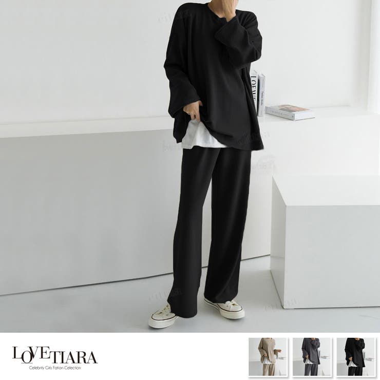 春夏新作 リラクシーシンプルセットアップ 品番 Lv Lovetiara ラブティアラ のレディースファッション 通販 Shoplist ショップリスト