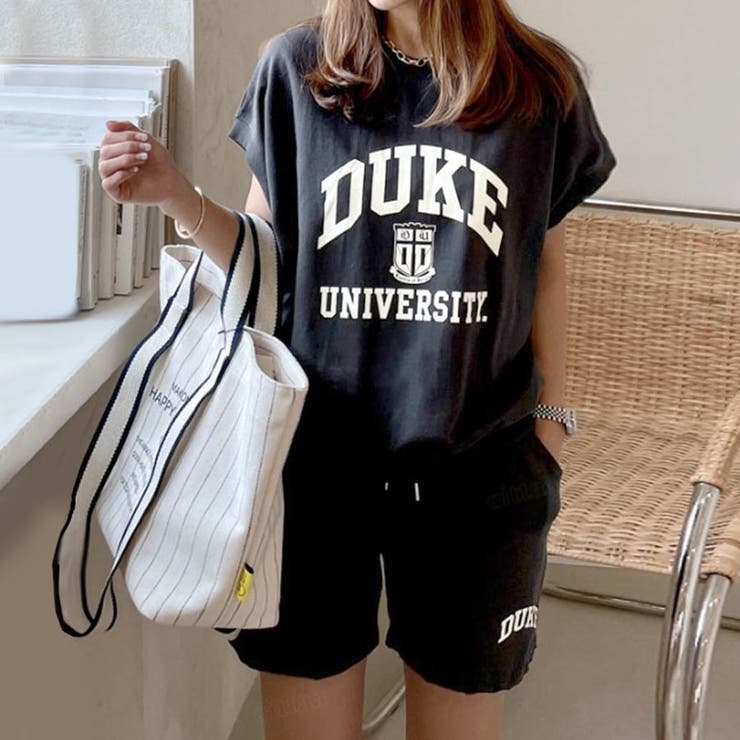 新作DUKEロゴノースリセットアップ 0727（レディース セットアップ